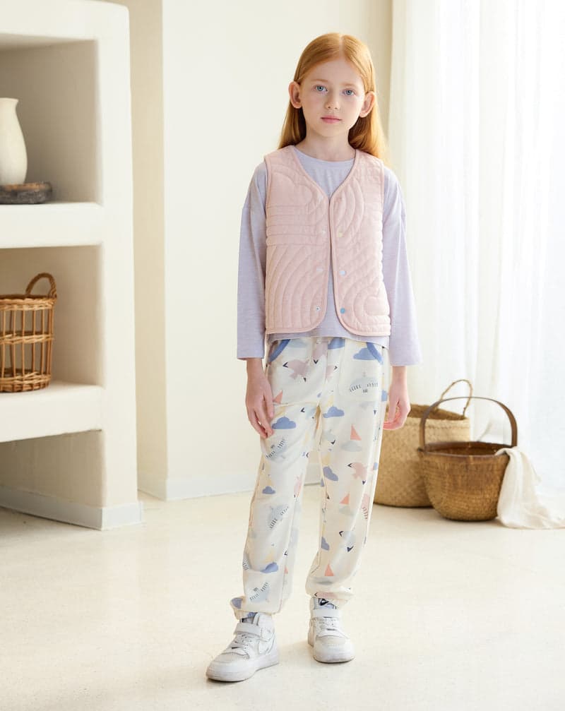 PETITE REVERY QUILTED CLOUD VEST ROSE SMOKE - baby enRoute