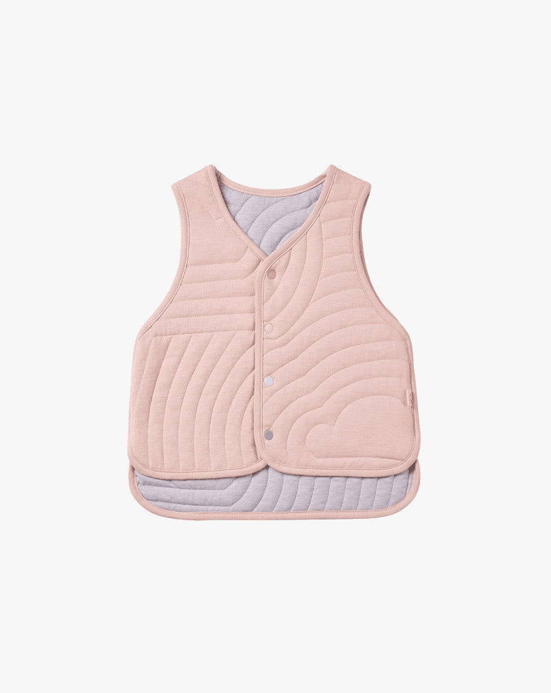 PETITE REVERY QUILTED CLOUD VEST ROSE SMOKE - baby enRoute