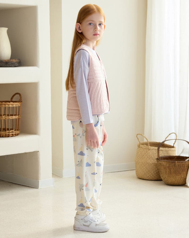 PETITE REVERY QUILTED CLOUD VEST ROSE SMOKE - baby enRoute