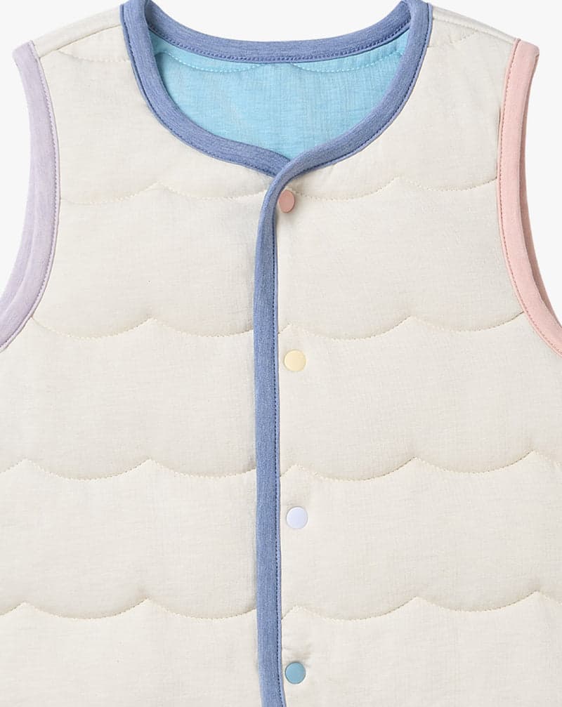 PETITE REVERY QUILTED SEA VEST JET STREAM - baby enRoute