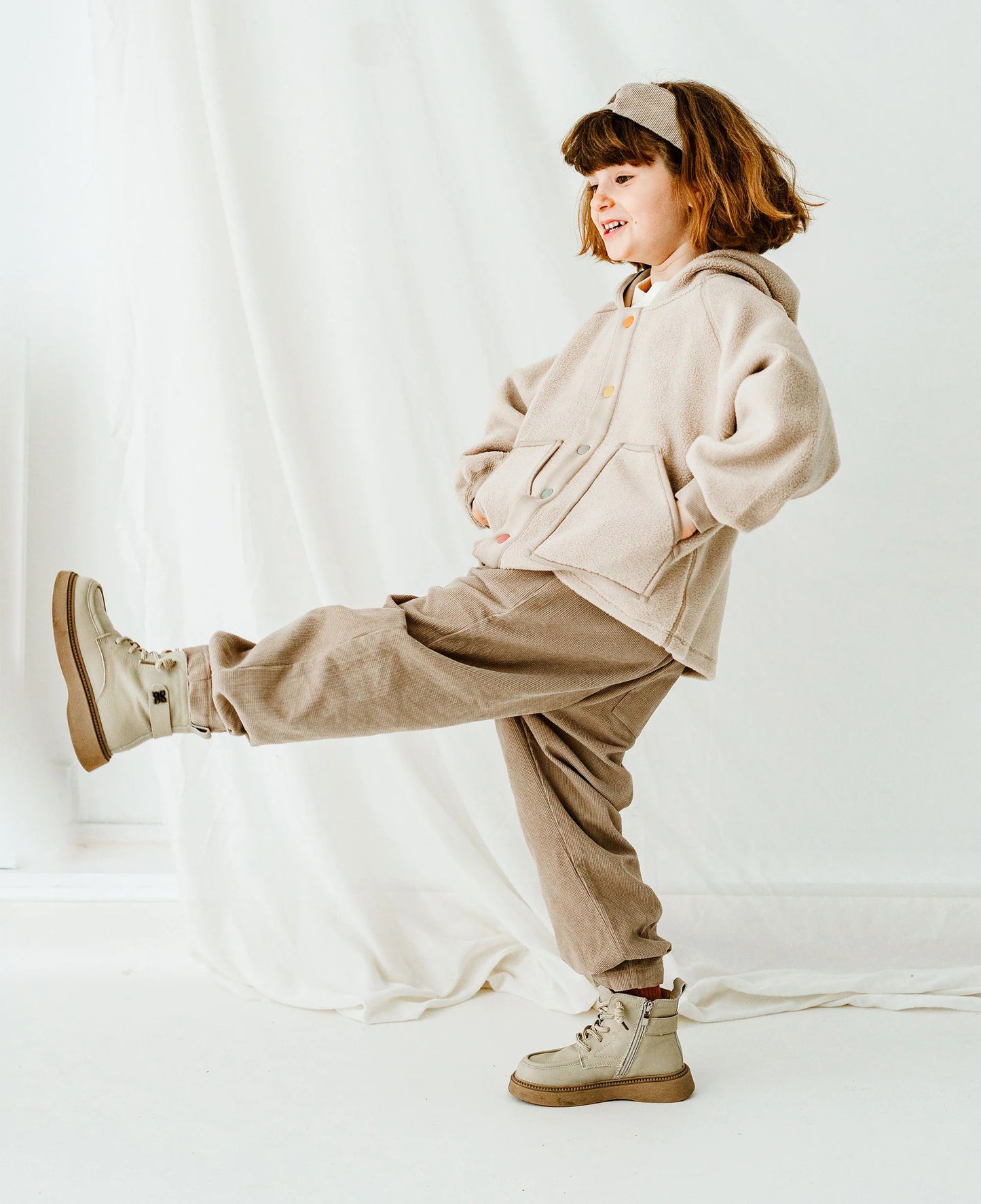 PETITE REVERY RELAXED FIT CORDUROY PANTS OAT - baby enRoute