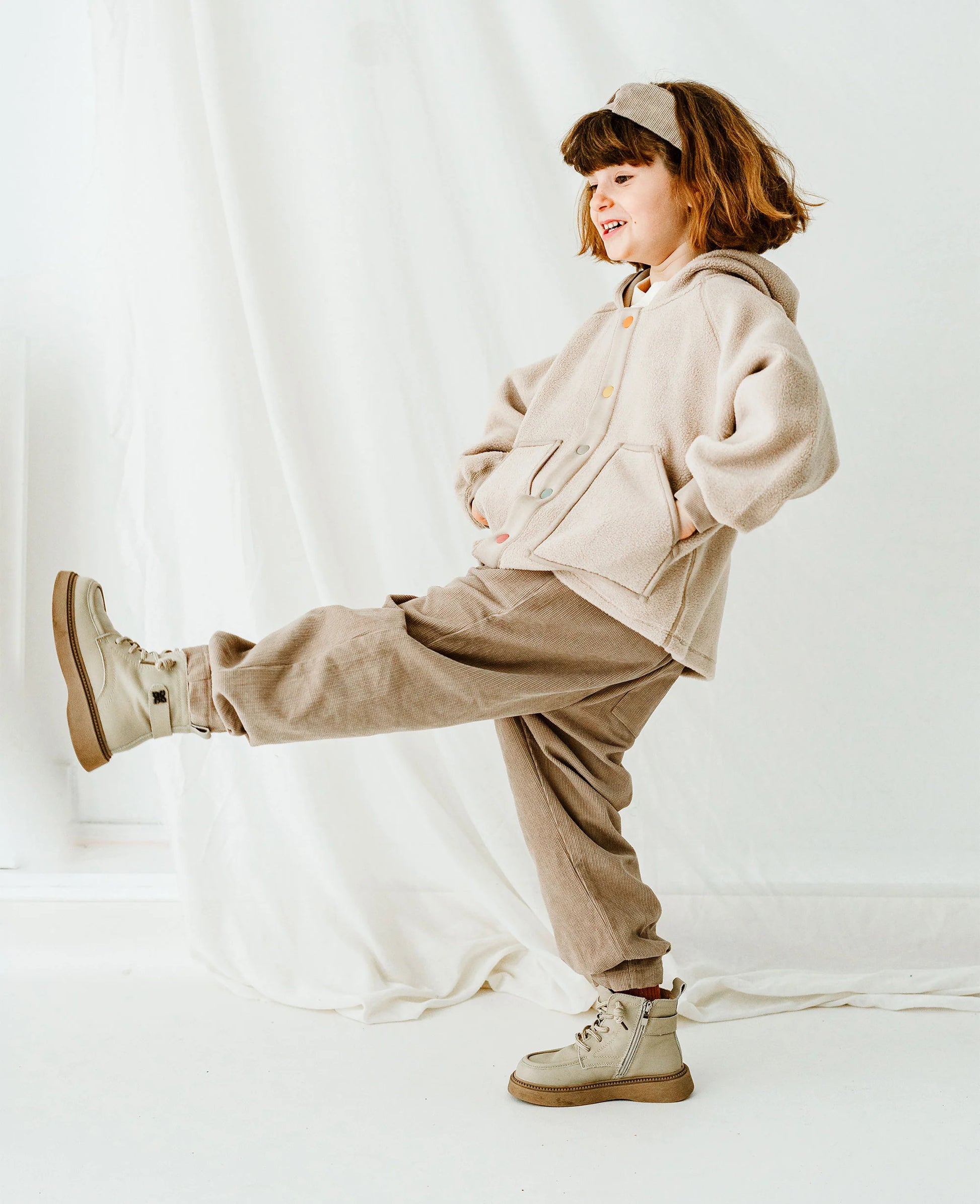 Petite Revery Relaxed Fit Corduroy Pants Oat