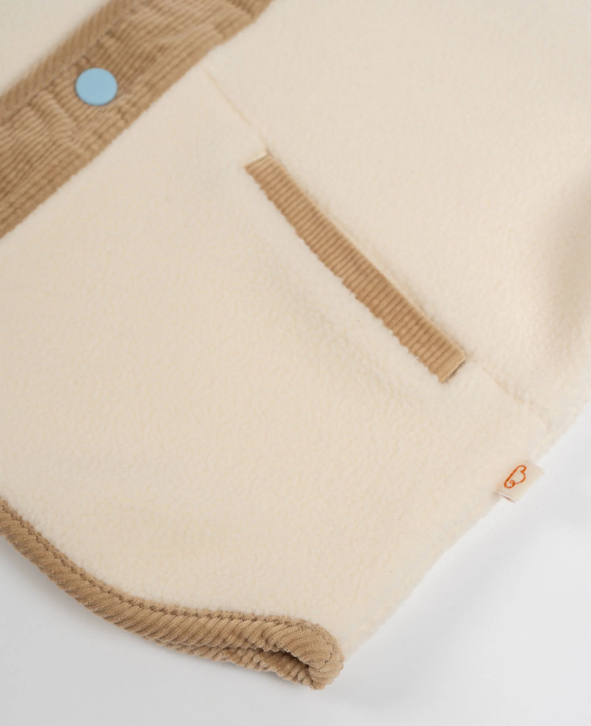 Petite Revery Corduroy Fleece Jacket-Cloud
