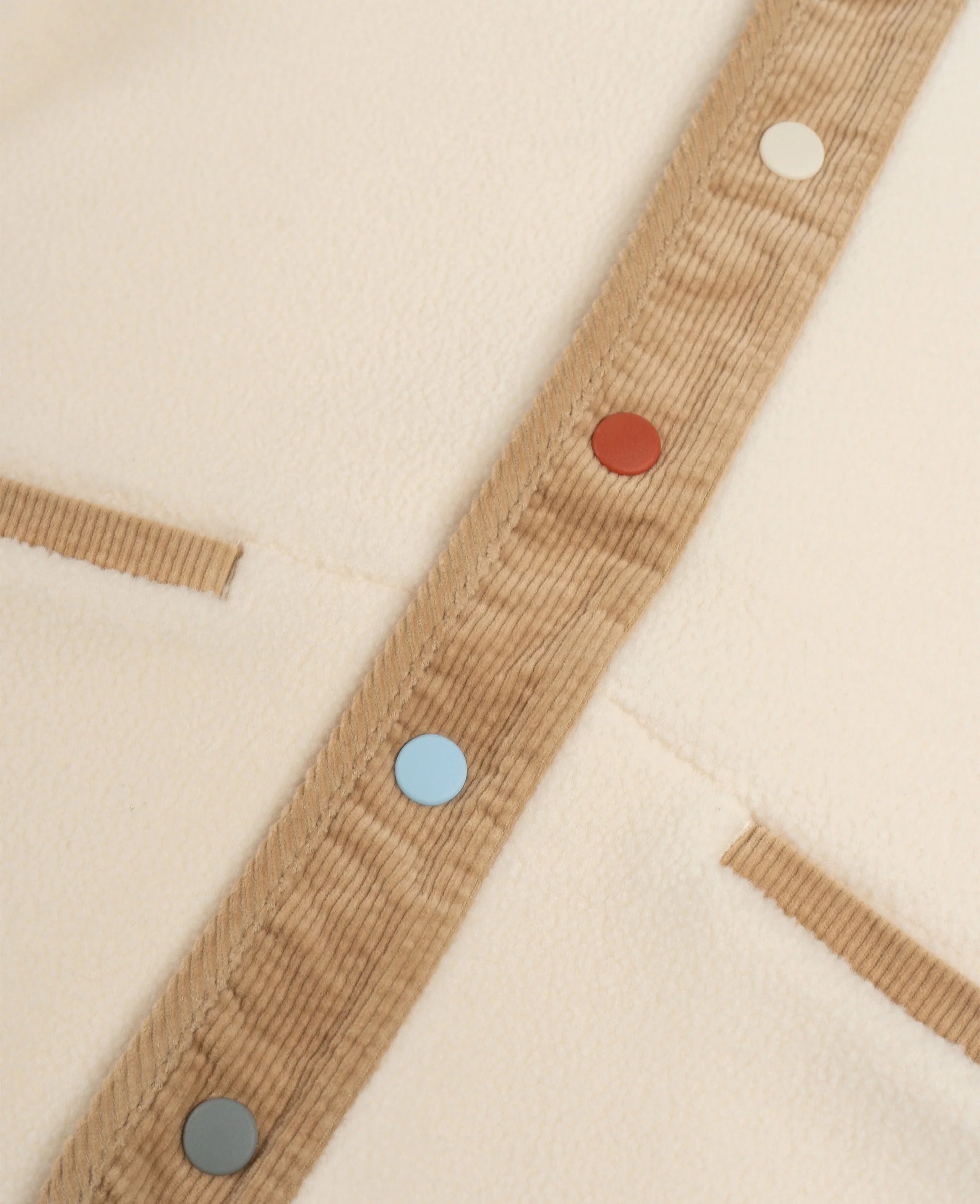 Petite Revery Corduroy Fleece Jacket-Cloud