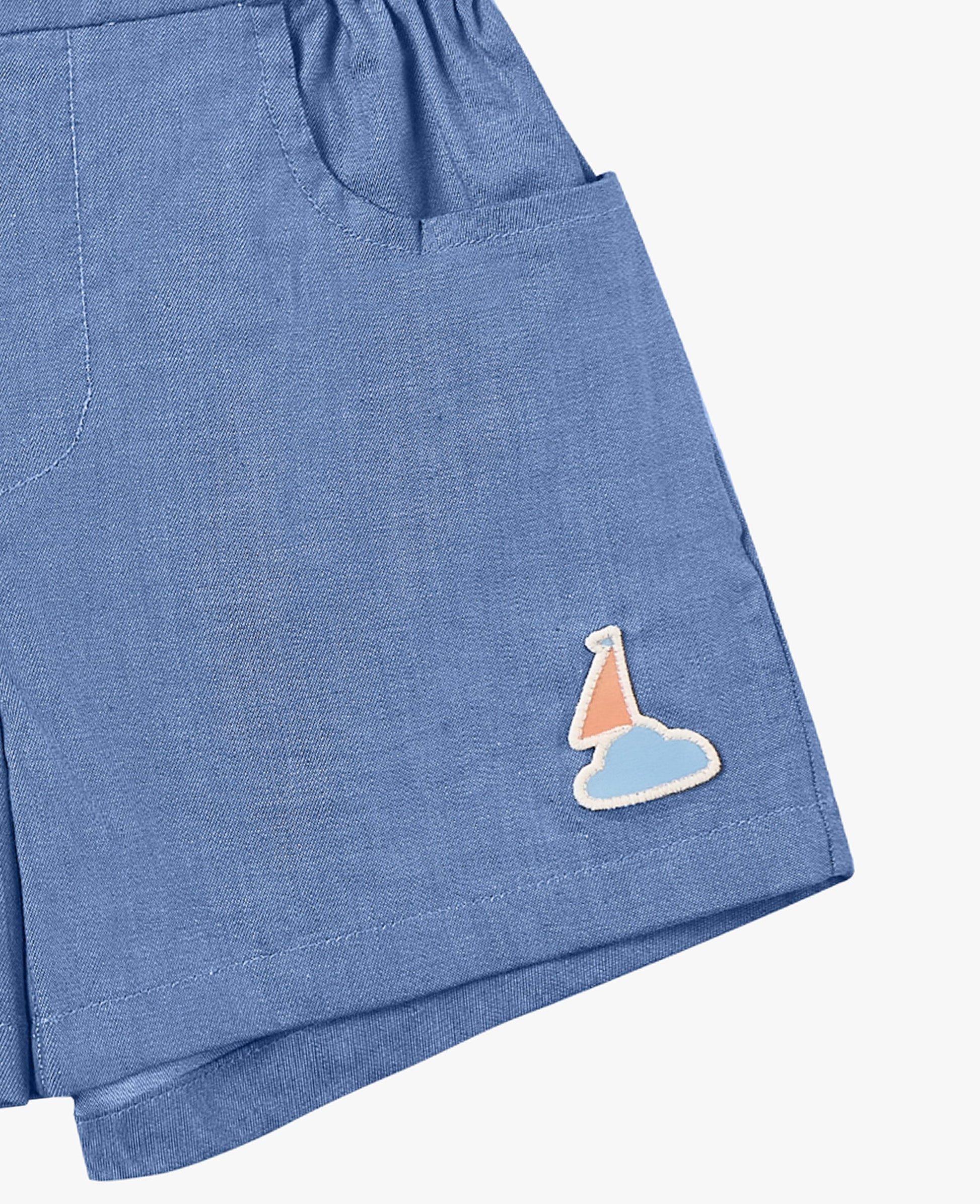 Petite Revery Denim Shorts Sky