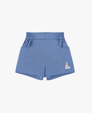 PETITE REVERY DENIM SHORTS SKY