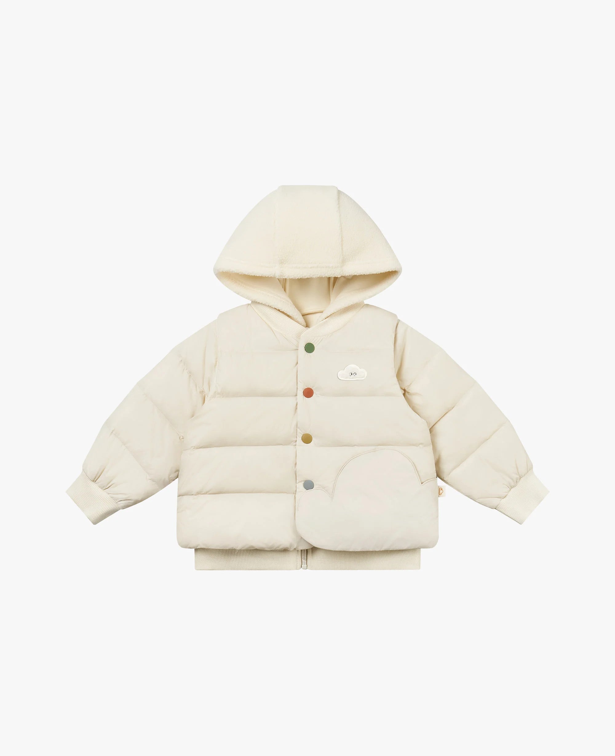 Petite Revery Down Fleece Jacket Cloud