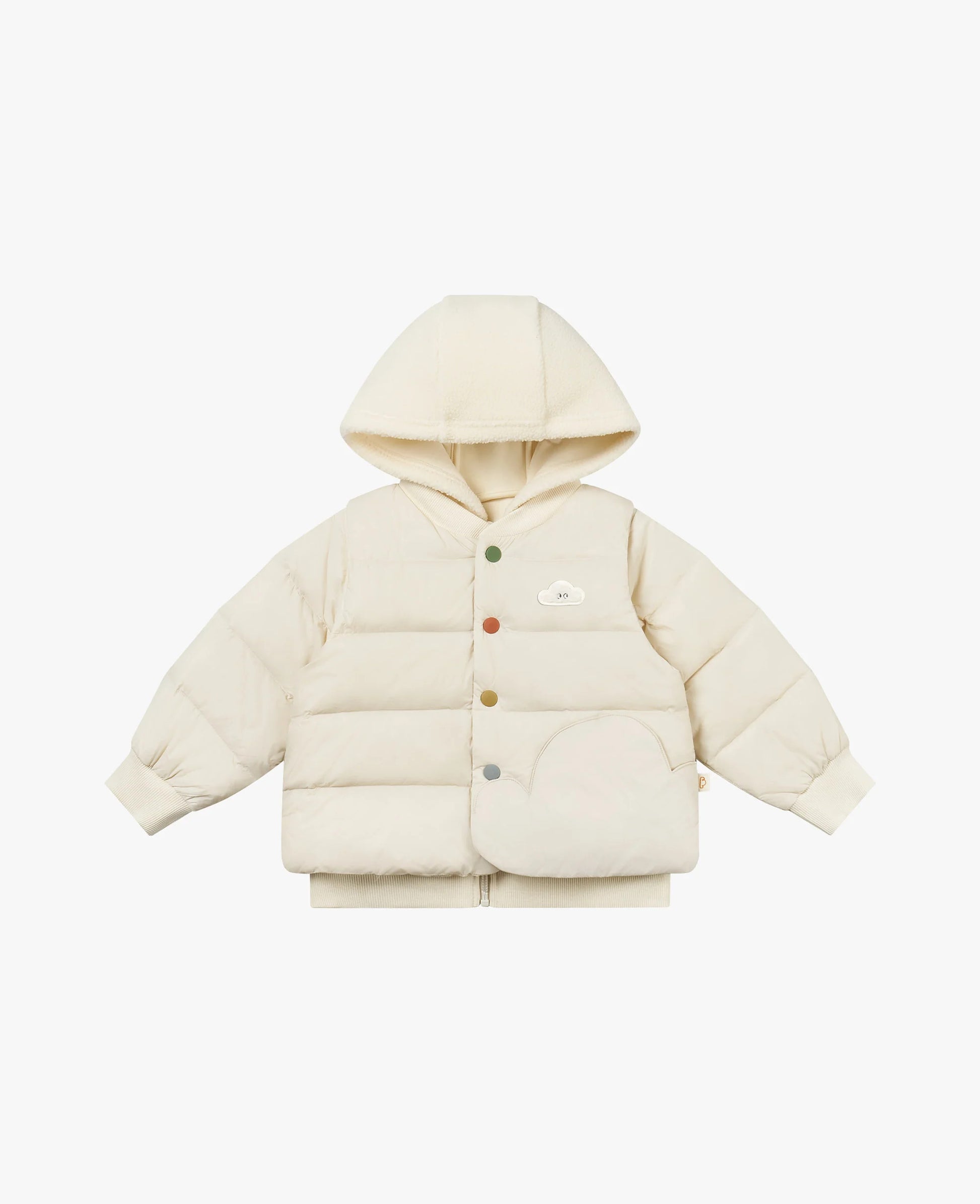 Petite Revery Down Fleece Jacket Cloud