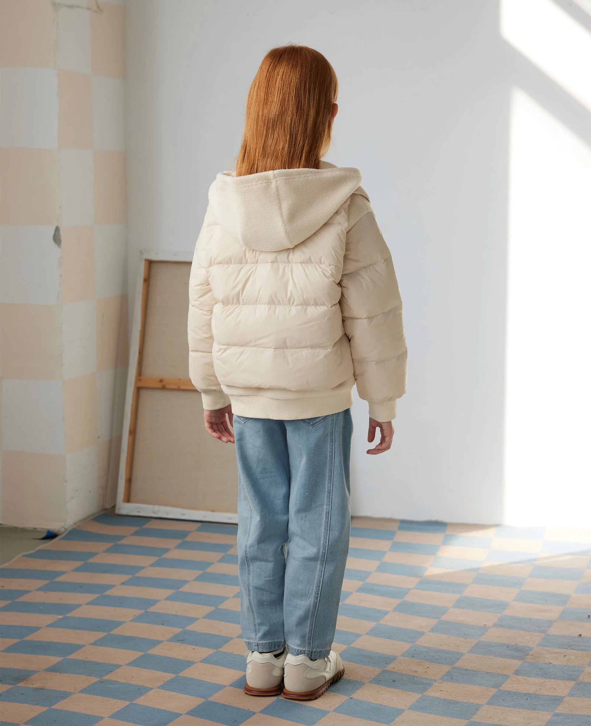Petite Revery Down Fleece Jacket Cloud