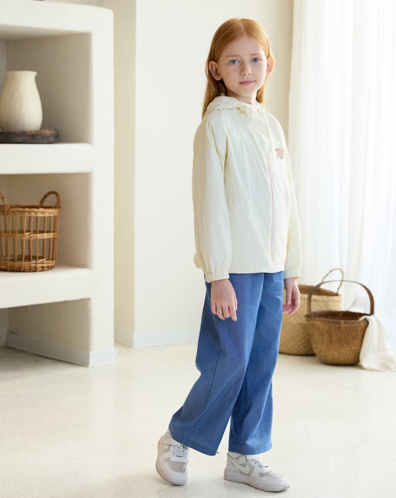 PETITE REVERY HOODED WINDBREAKER JET STREAM - baby enRoute