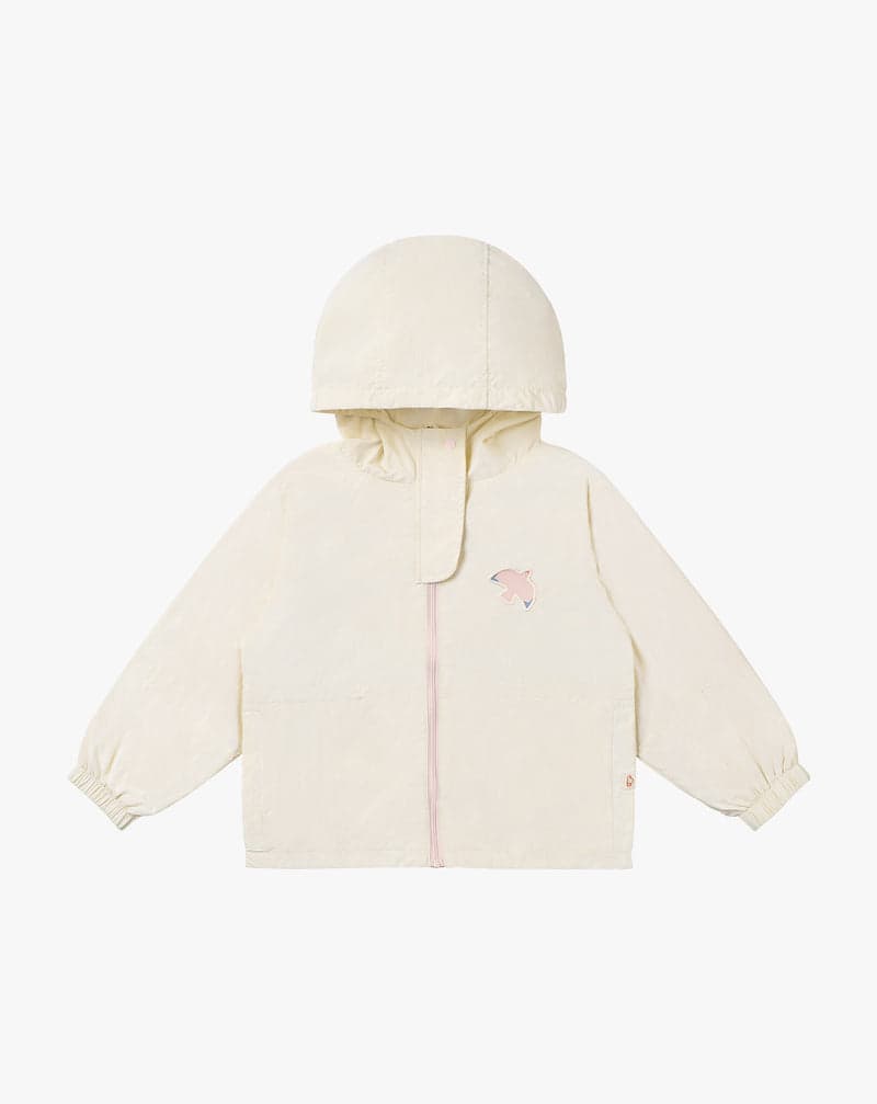 PETITE REVERY HOODED WINDBREAKER JET STREAM - baby enRoute