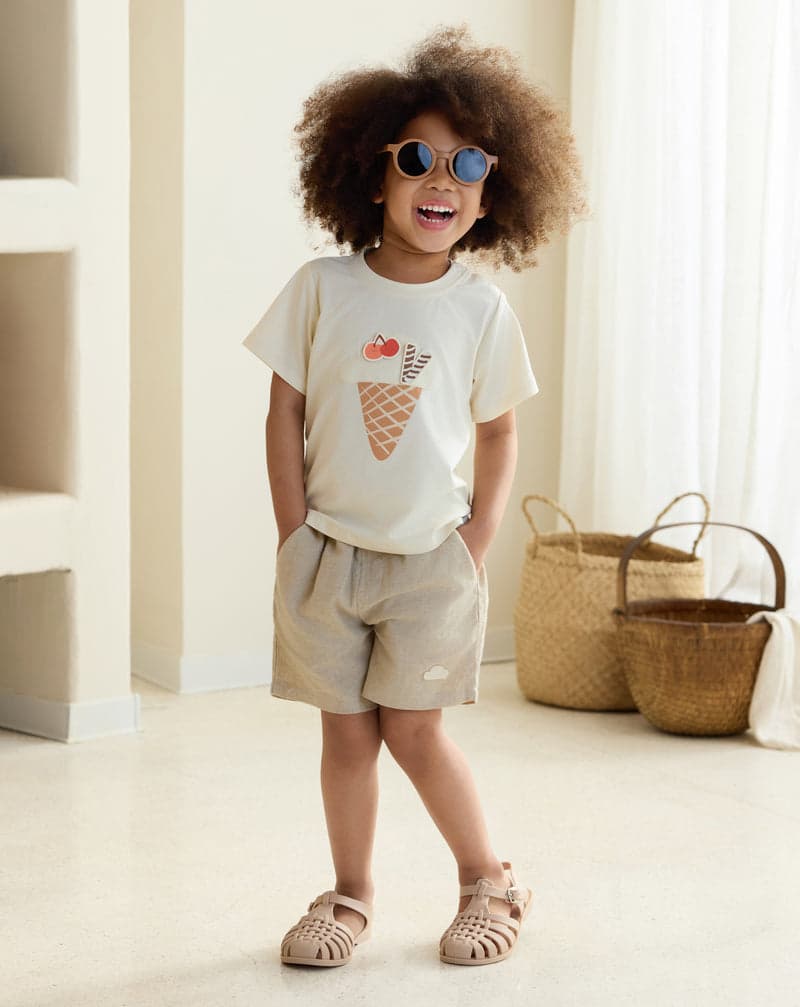 PETITE REVERY QUICK DRY COOLING COTTON SHORT SLEEVE TEE JET STREAM