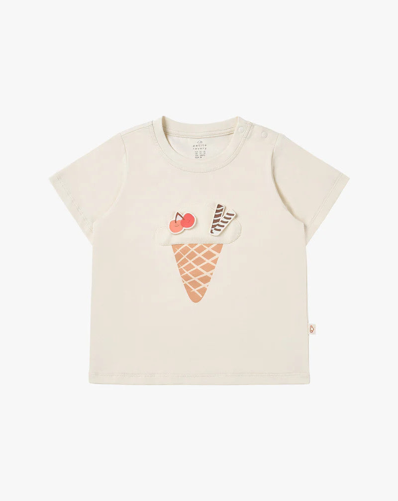 PETITE REVERY QUICK DRY COOLING COTTON SHORT SLEEVE TEE JET STREAM