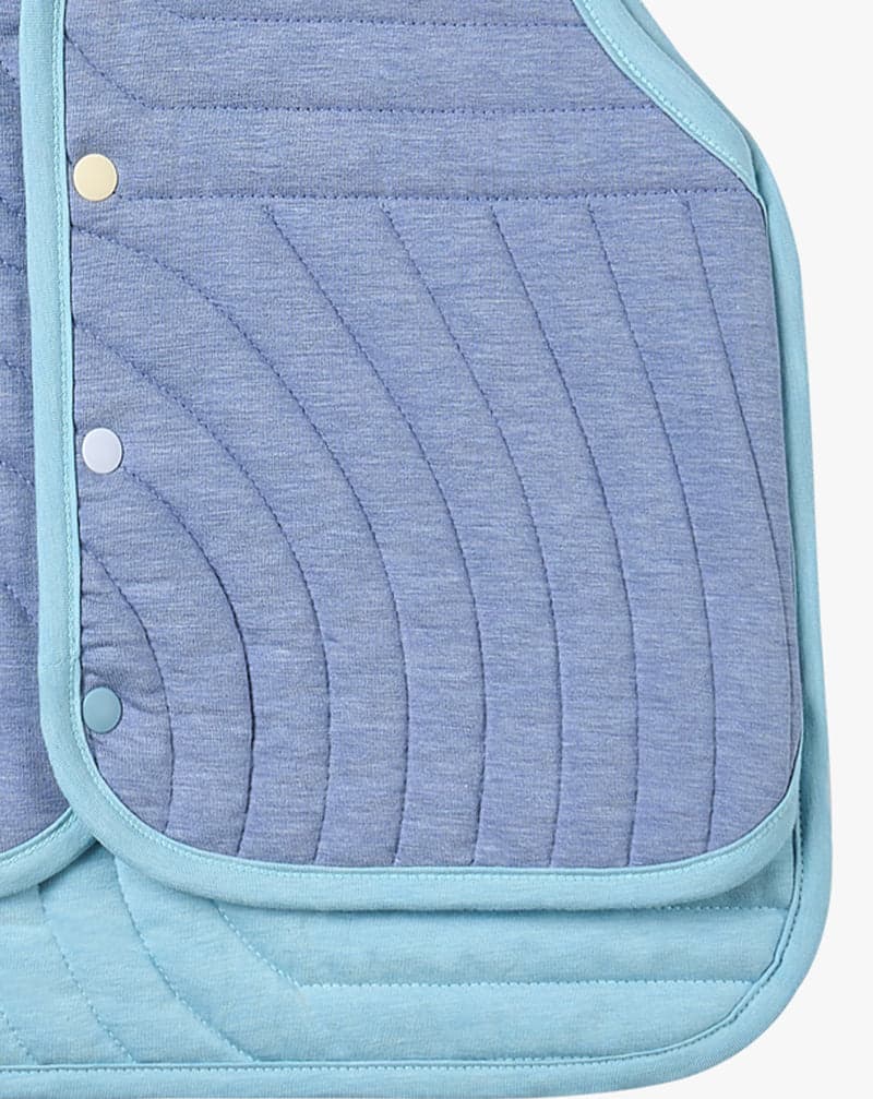 PETITE REVERY QUILTED CLOUD VEST FORGET-ME-NOT