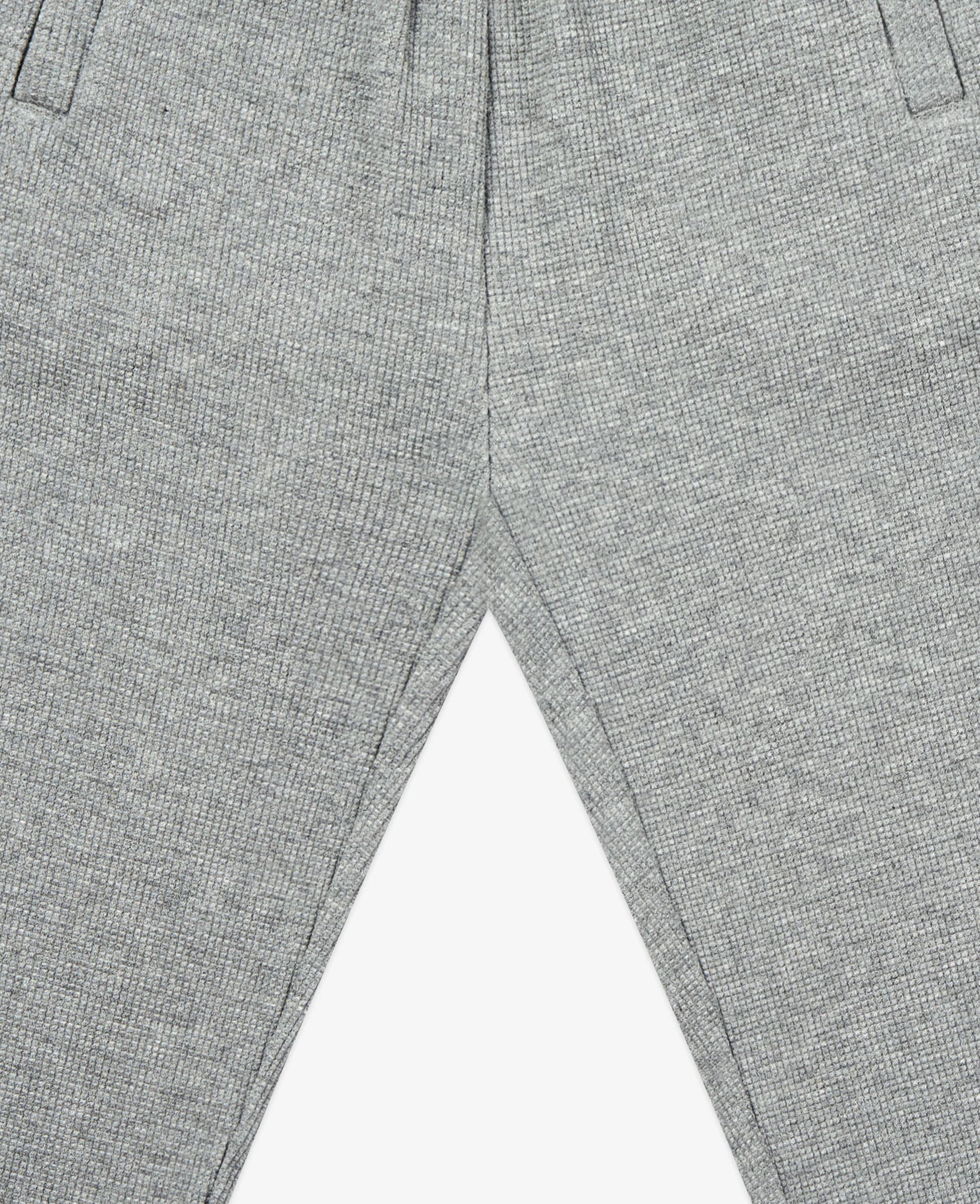 PETITE REVERY  RAW EDGE WAFFLE KNIT JOGGERS STONE