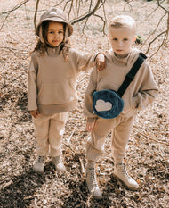 PETITE REVERY RECYCLED FLEECE HOODIE OAT