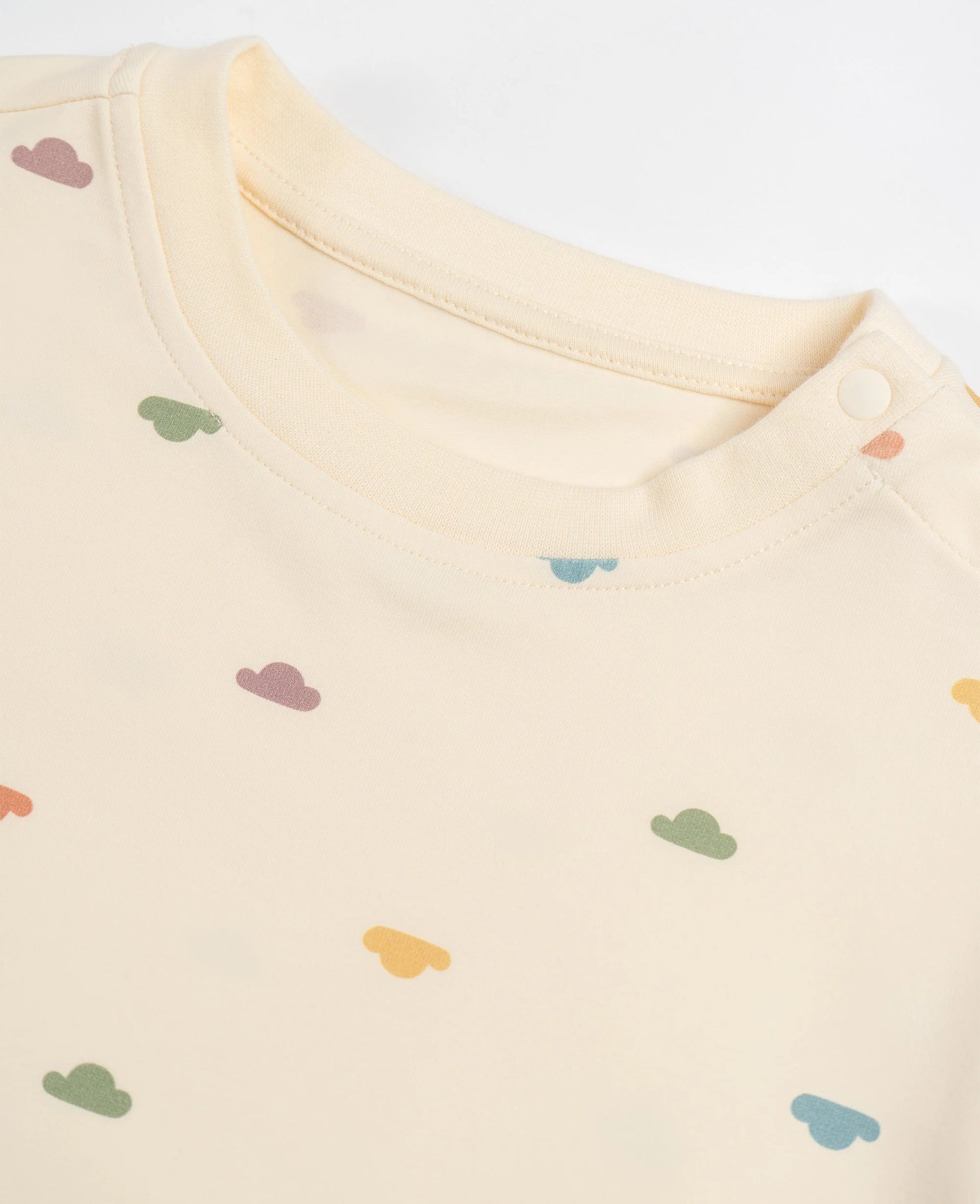 Petite Revery T-Shirt-Rainbow Clouds