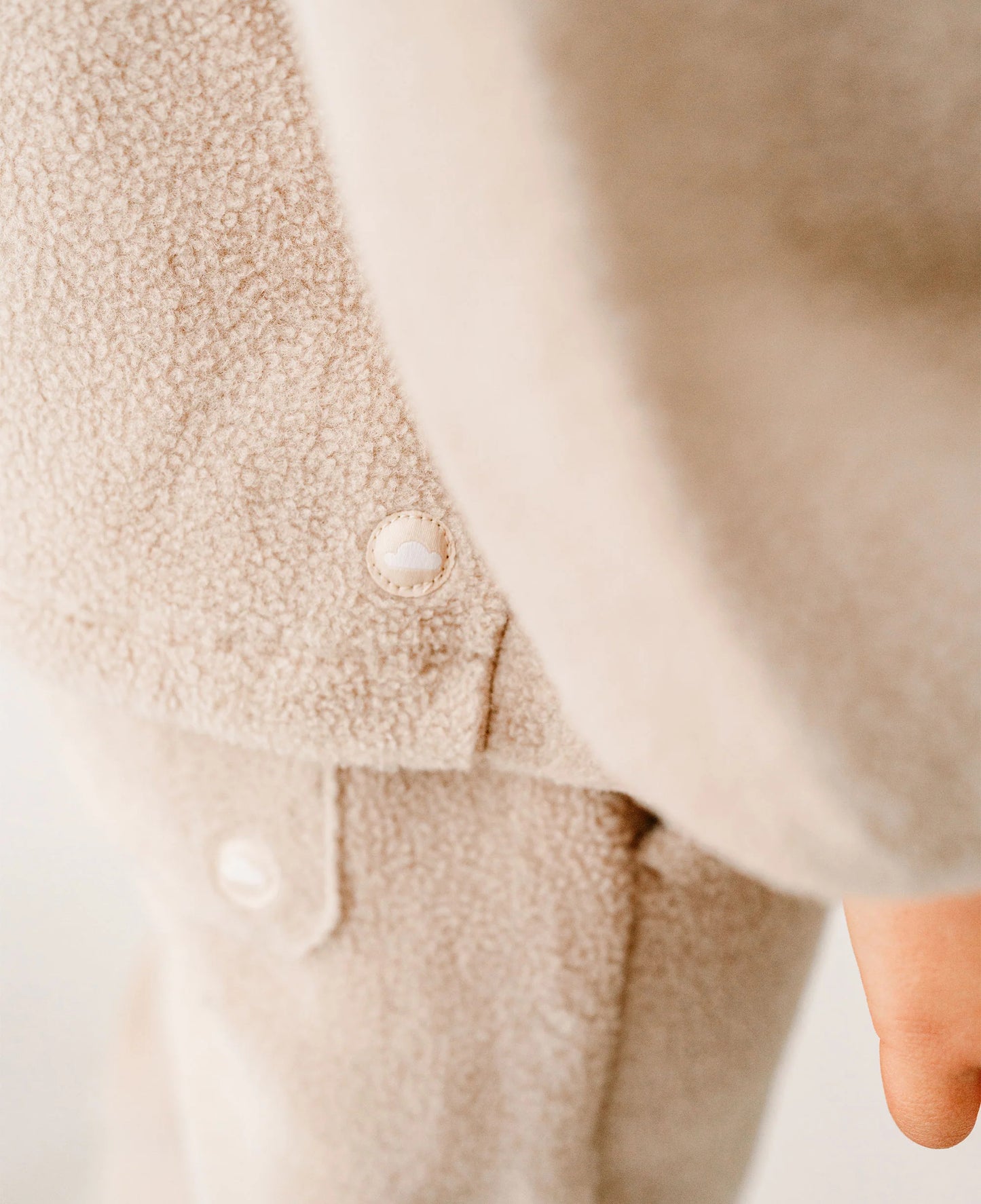 PETITE REVERY RECYCLED FLEECE HOODED PULLOVER OAT - baby enRoute