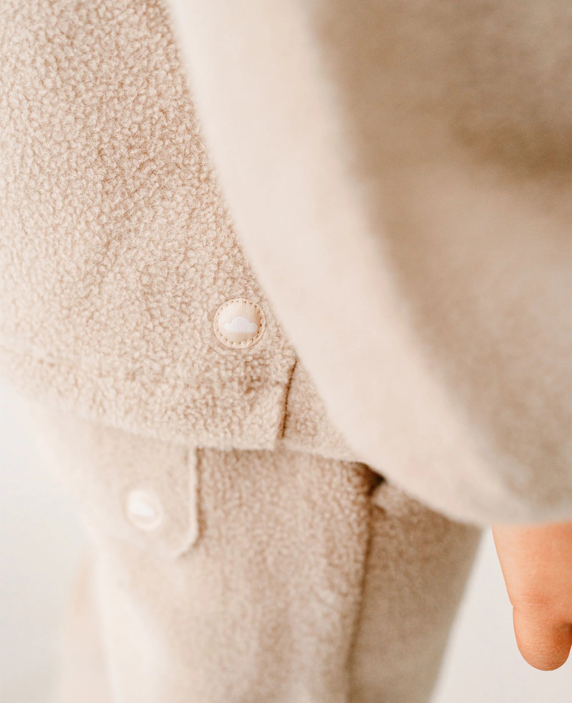 PETITE REVERY RECYCLED FLEECE HOODED PULLOVER OAT