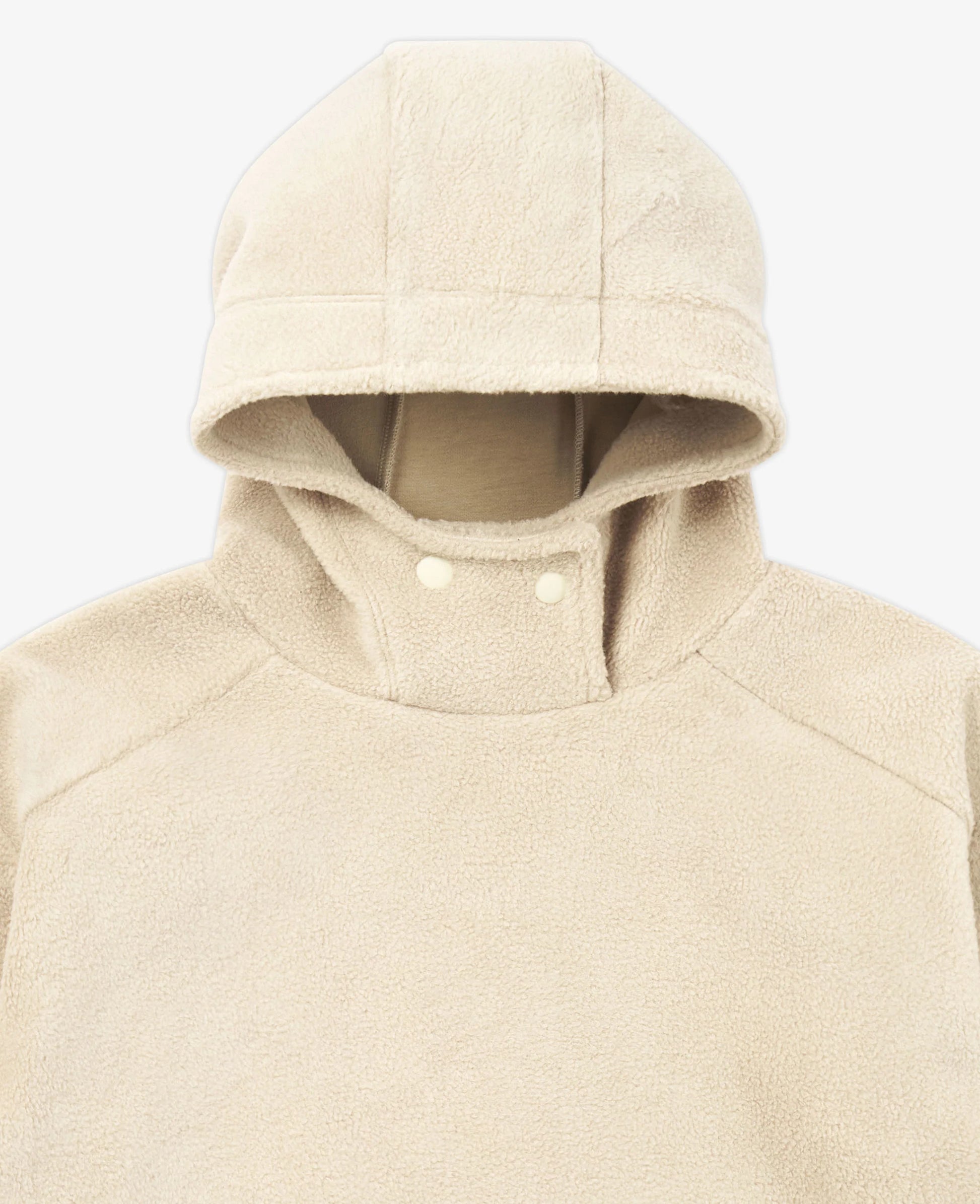 PETITE REVERY RECYCLED FLEECE HOODED PULLOVER OAT