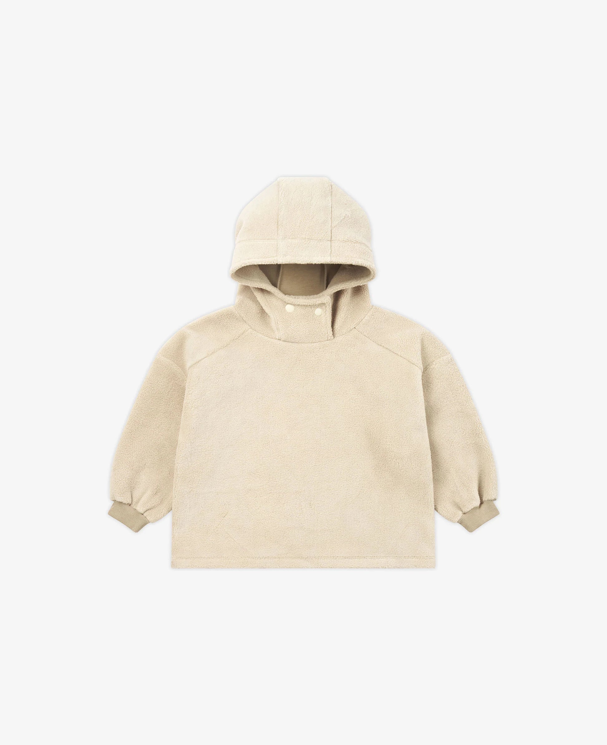 PETITE REVERY RECYCLED FLEECE HOODED PULLOVER OAT