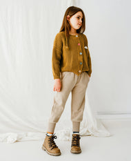 PETITE REVERY RECYCLED FLEECE JOGGER SWEATS OAT