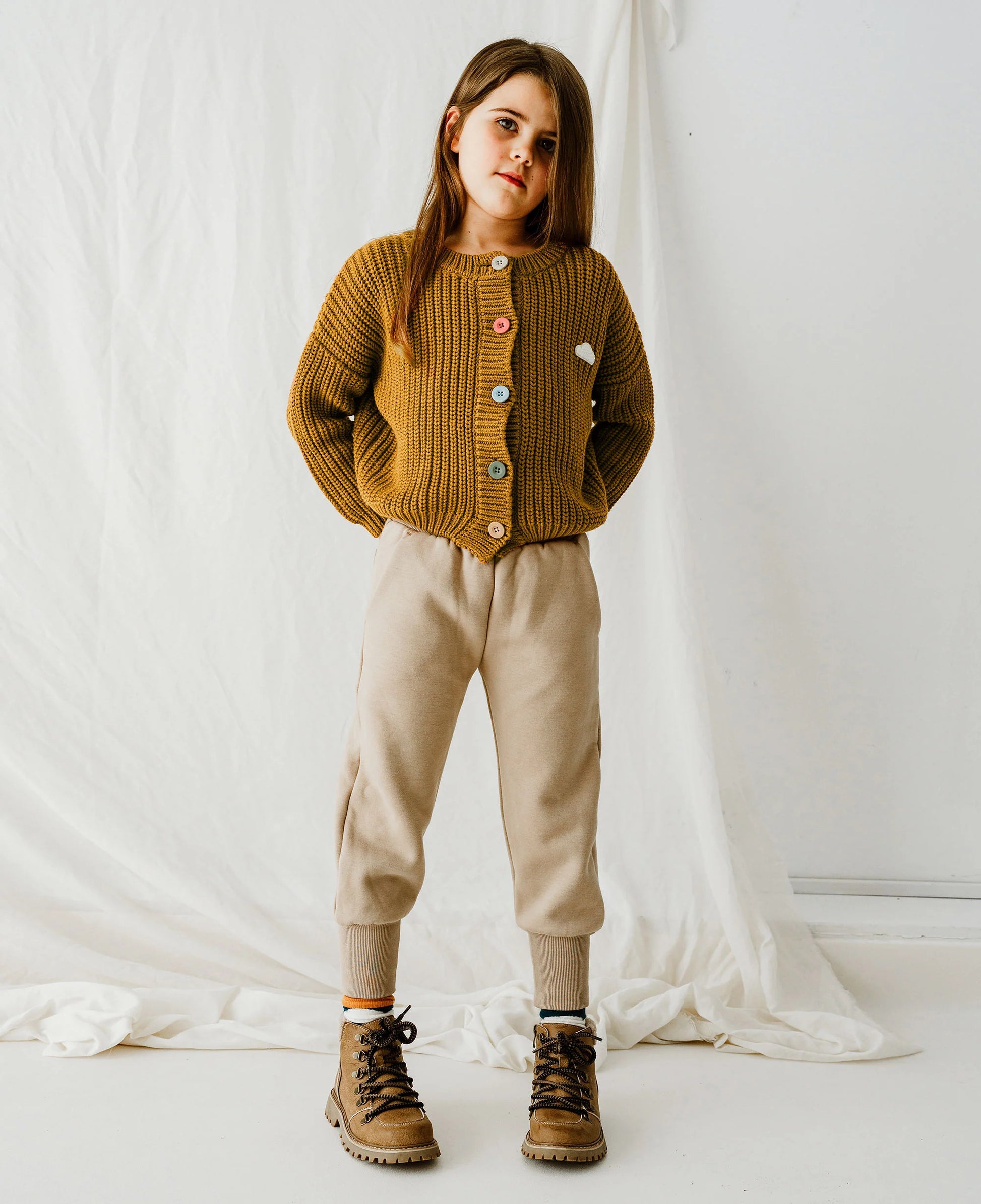 PETITE REVERY RECYCLED FLEECE JOGGER SWEATS OAT