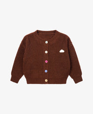 PETITE REVERY KNIT CARDIGAN COCOA