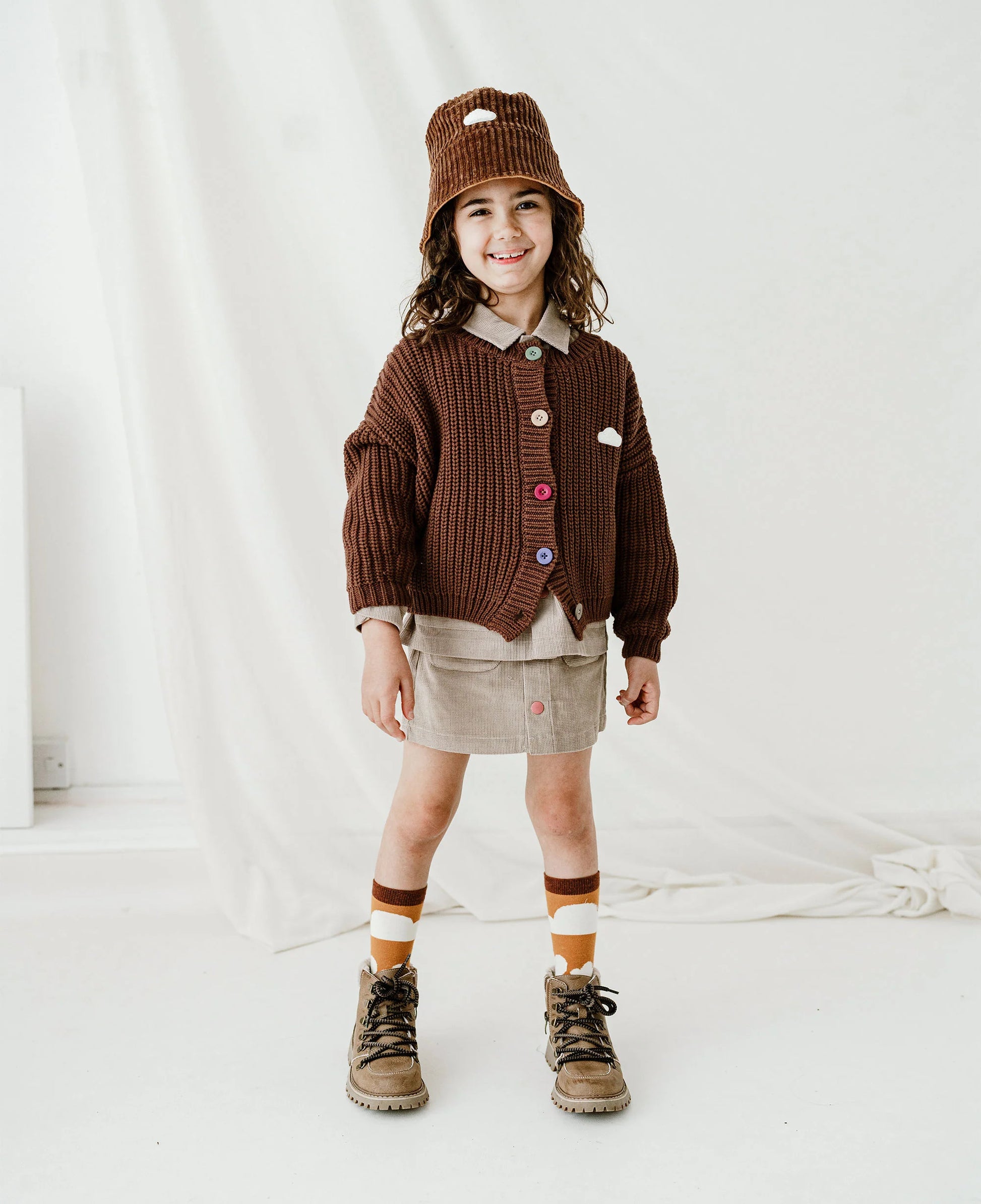 Petite Revery Knit Cardigan Cocoa