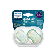 Philips Avent Ultra Air Pacifier Nighttime Sleeping Star And Owl 2 Pack (0-6M)