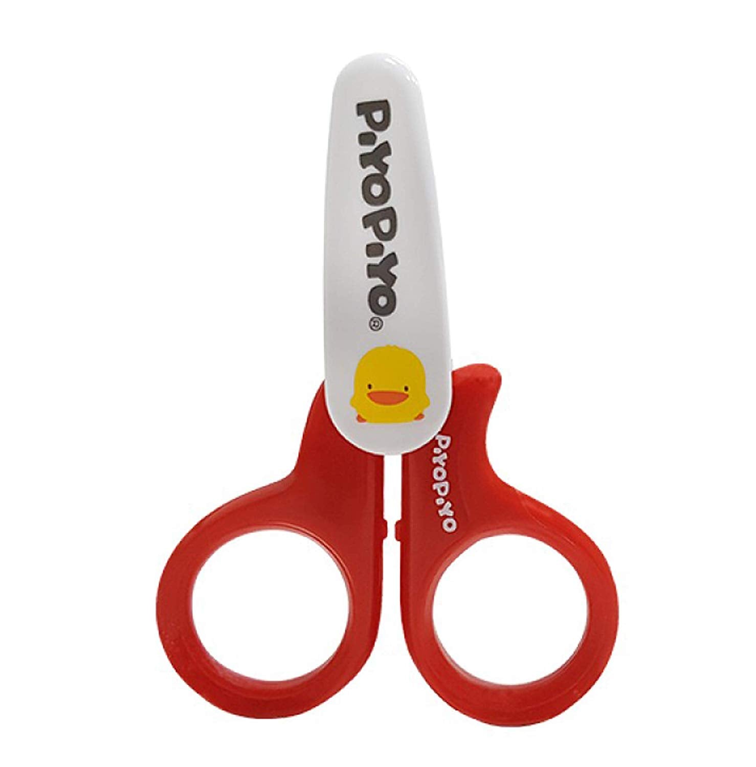 Piyo Piyo Baby Safety Scissors With Nail File Red
