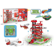 Handsome Flash Musical Color Changing Garage With 3 Cars