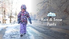 JAN & JUL WATERPROOF PUDDLE DRY RAIN PANTS SOFT BROWN