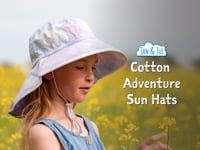 JAN & JUL KIDS WATER REPELLENT ADVENTURE HATS Pretty Petals