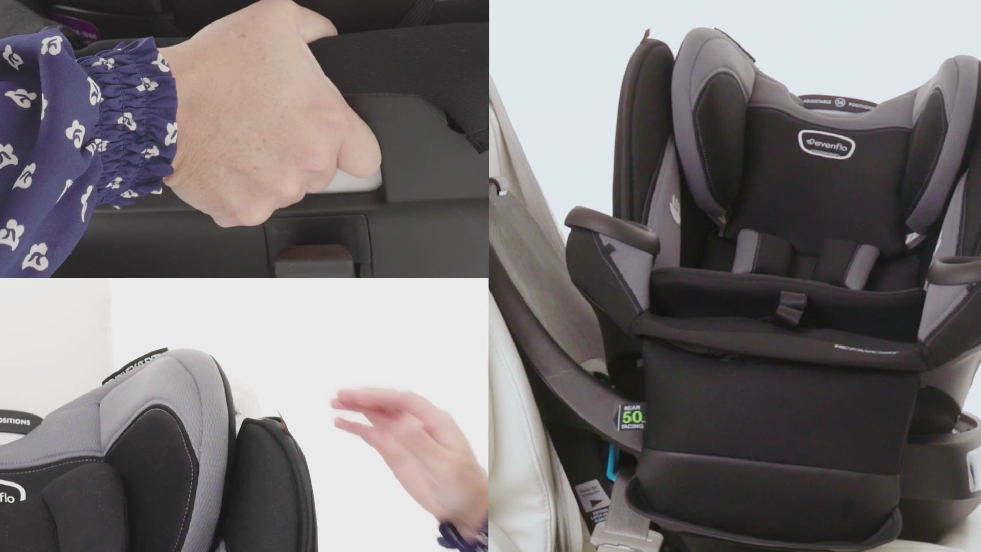 EVENFLO GOLD REVOLVE360 EXTEND ALL-IN-ONE ROTATIONAL CAR SEAT WITH SENSORSAFE