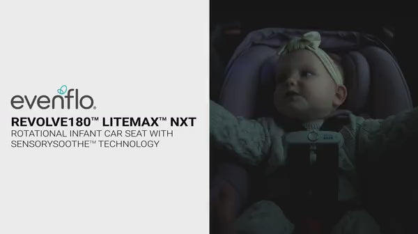 EVENFLO REVOLVE180 LITEMAX NXT ROTATIONAL INFANT CAR SEAT WITH SENSORYSOOTHE