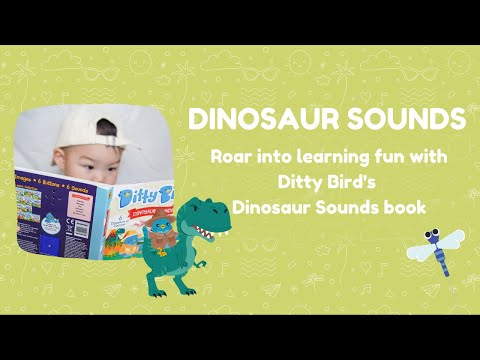 Ditty Bird Sound Book Dinosaur Sounds USB-C Rechargeable