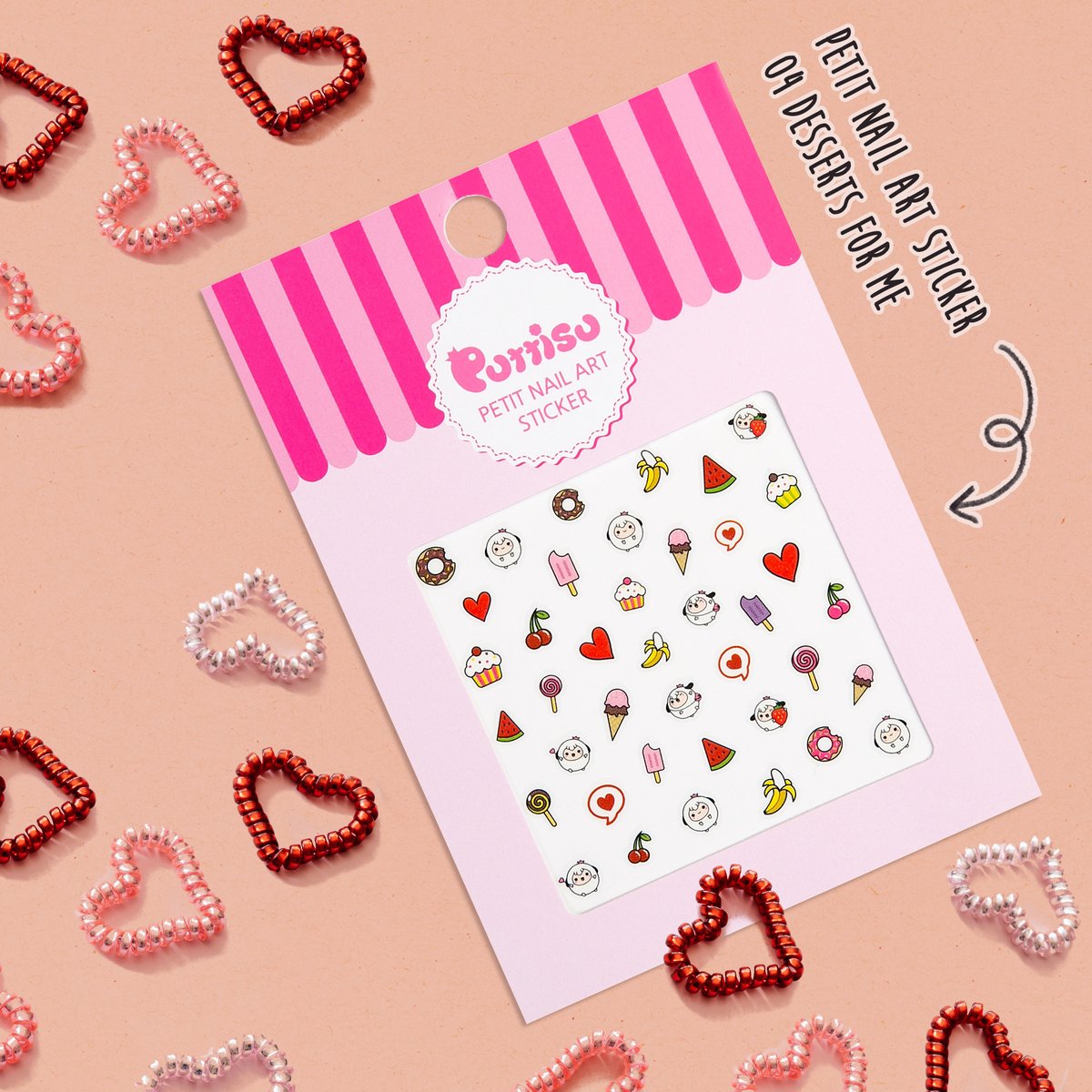 PUTTISU NAIL ART STICKER 04 DESSERT FOR ME