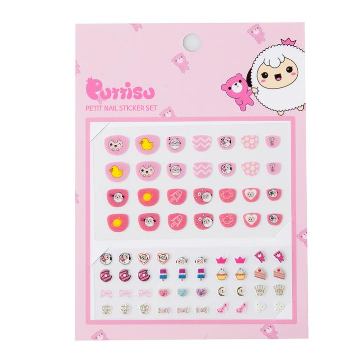 Puttisu Nail Sticker Set 01 Strawberry Cake Yammy