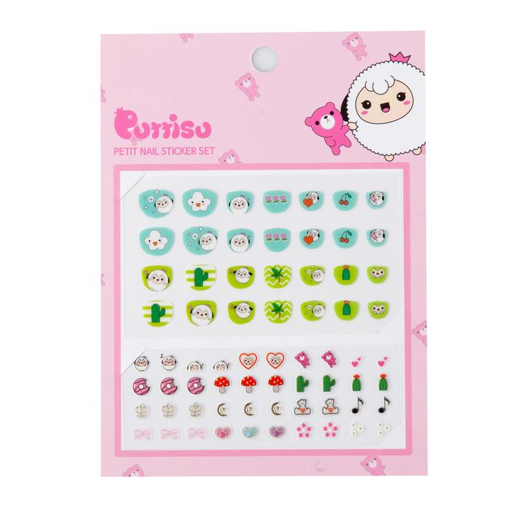 Puttisu Nail Sticker Set 03 Mint Lime Ade