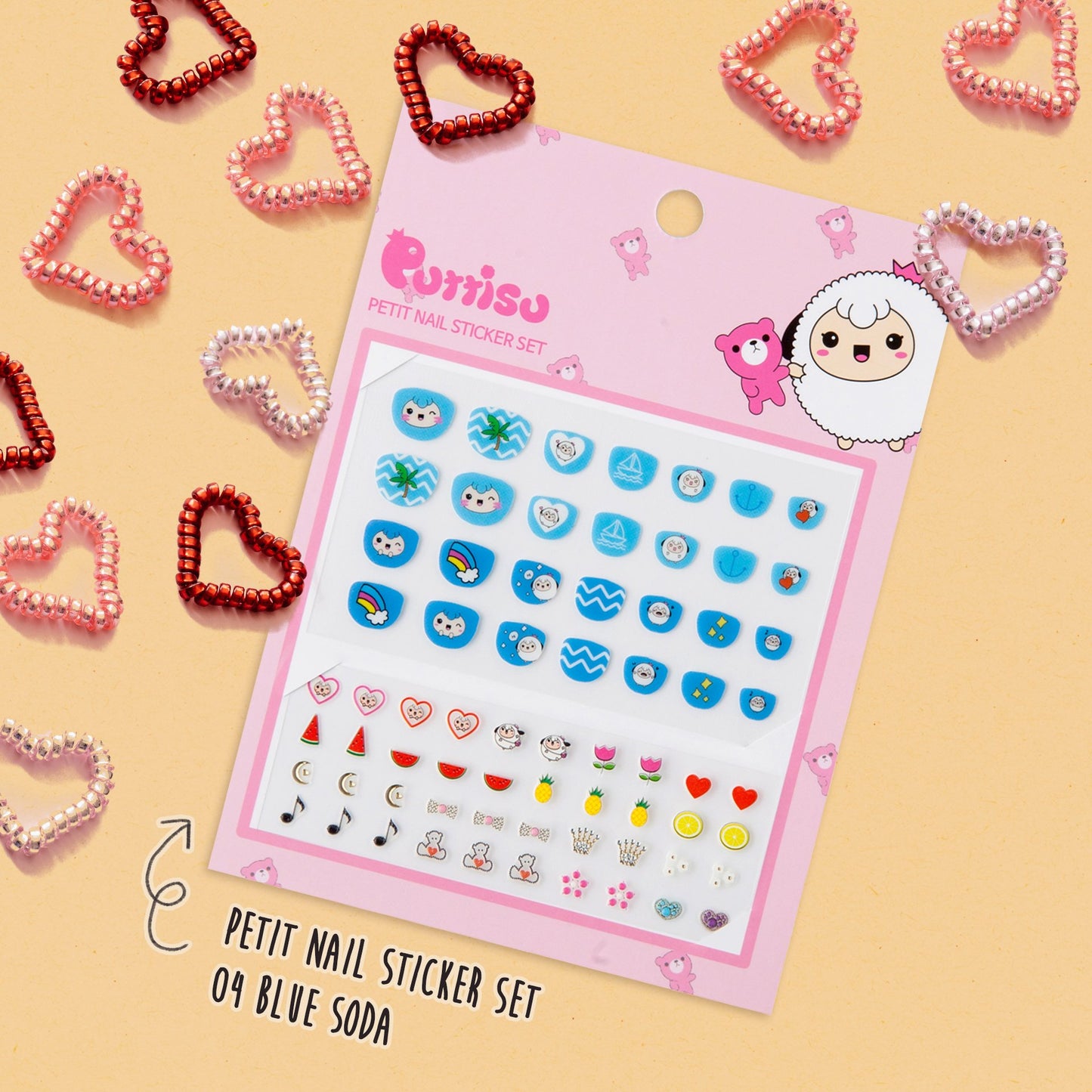 PUTTISU NAIL STICKER SET 04 BLUE SODA - baby enRoute
