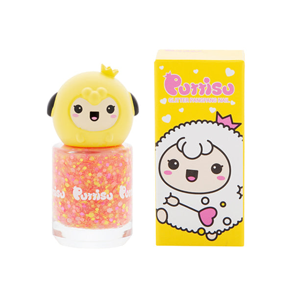 PUTTISU PANGPANG NAIL POLISH GLITTER (G01) - RED SPOT - baby enRoute