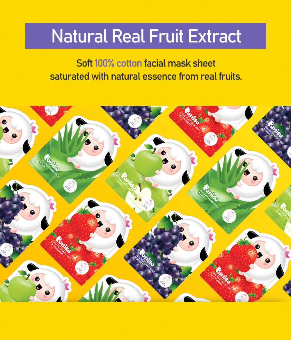 Puttisu Real Fruit Mask Sheet Grape