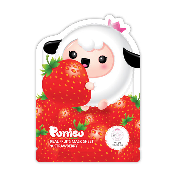 Puttisu Real Fruit Mask Sheet Strawberry