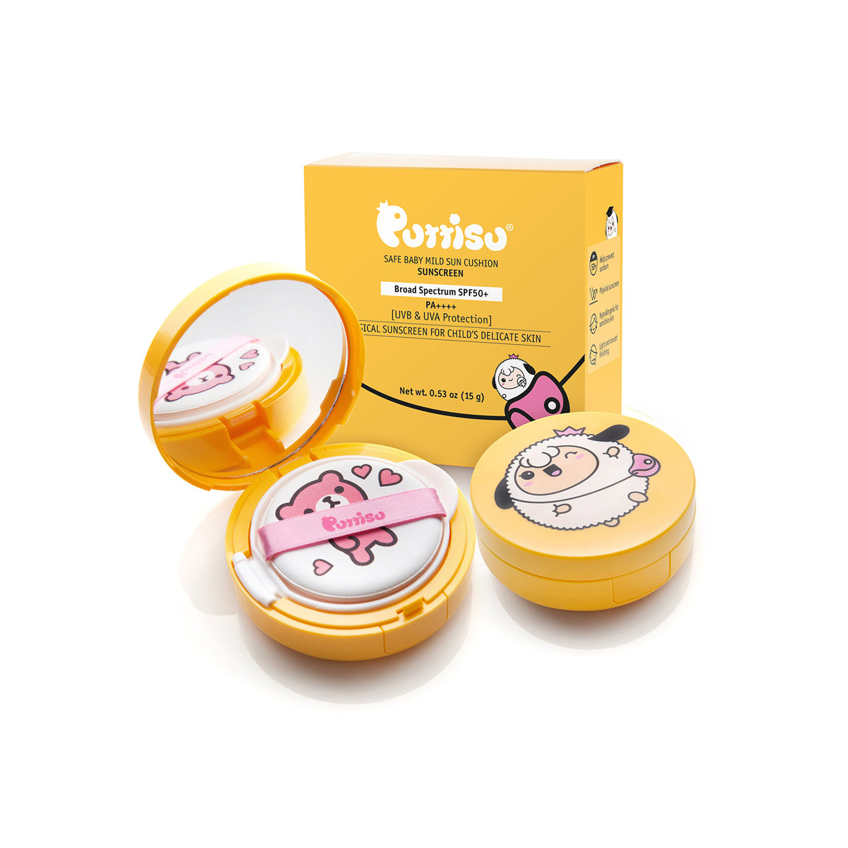 PUTTISU SAFE BABY MILD SUN CUSHION SPF50+ PA++++