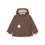 Mini A Ture Matwang Fleece Lined Winter Jacket Grs Chestnut Brown