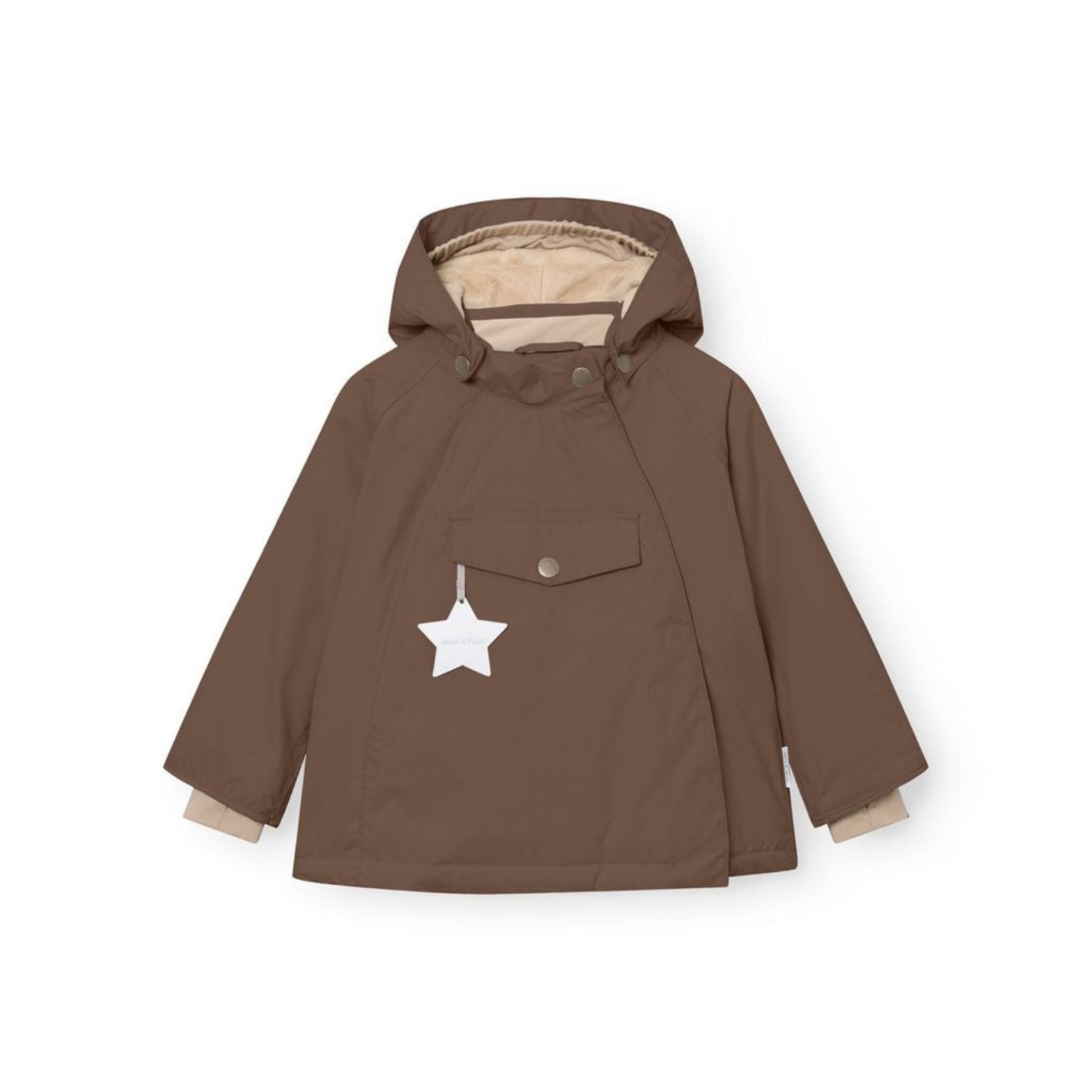 Mini A Ture Matwang Fleece Lined Winter Jacket Grs Chestnut Brown