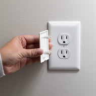 QDOS STAYPUT DOUBLE OUTLET PLUG - WHITE (6 PACK)