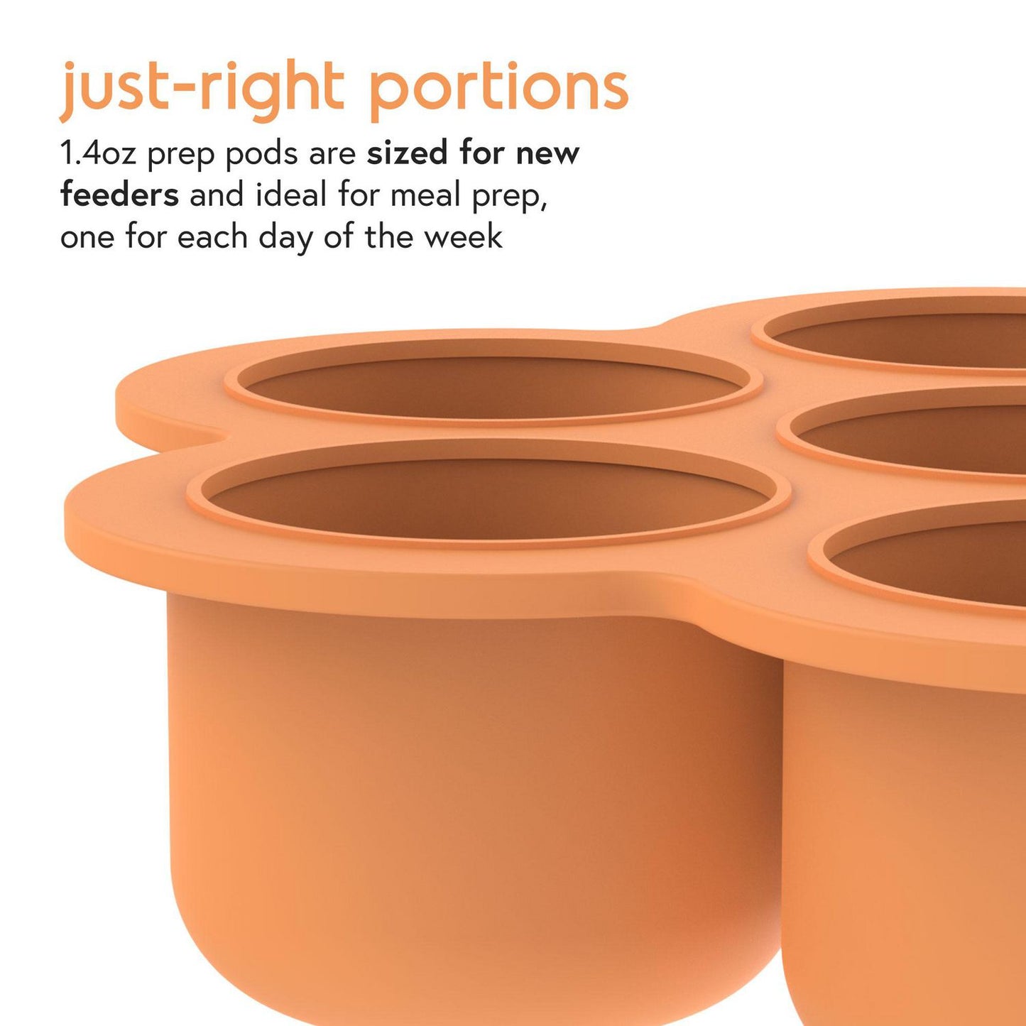 QUARK CHIILL SILICONE BABY FOOD FREEZER TRAY WITH LID 7 40ML PORTIONS - baby enRoute