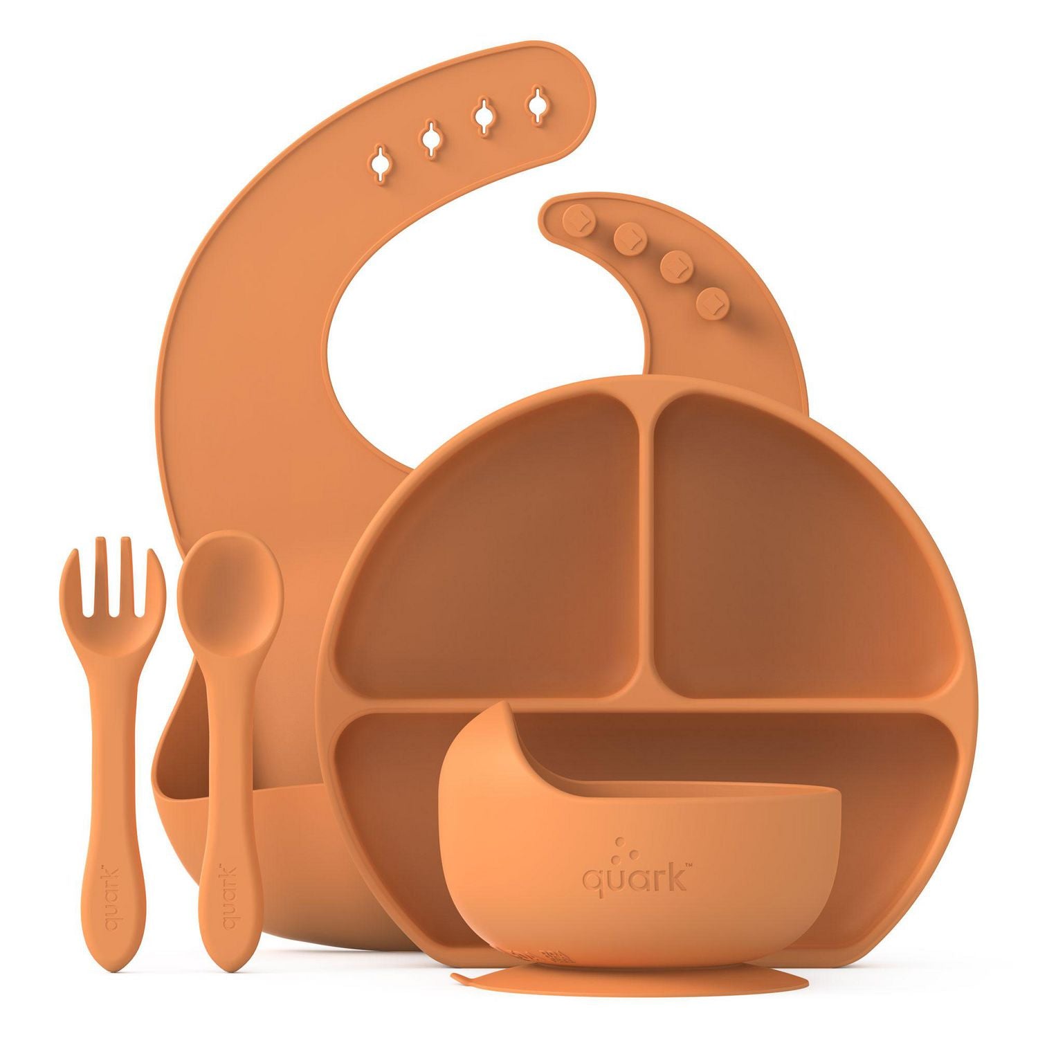 Quark Feedi Silicone Essential Baby 5 Piece Feeding Set